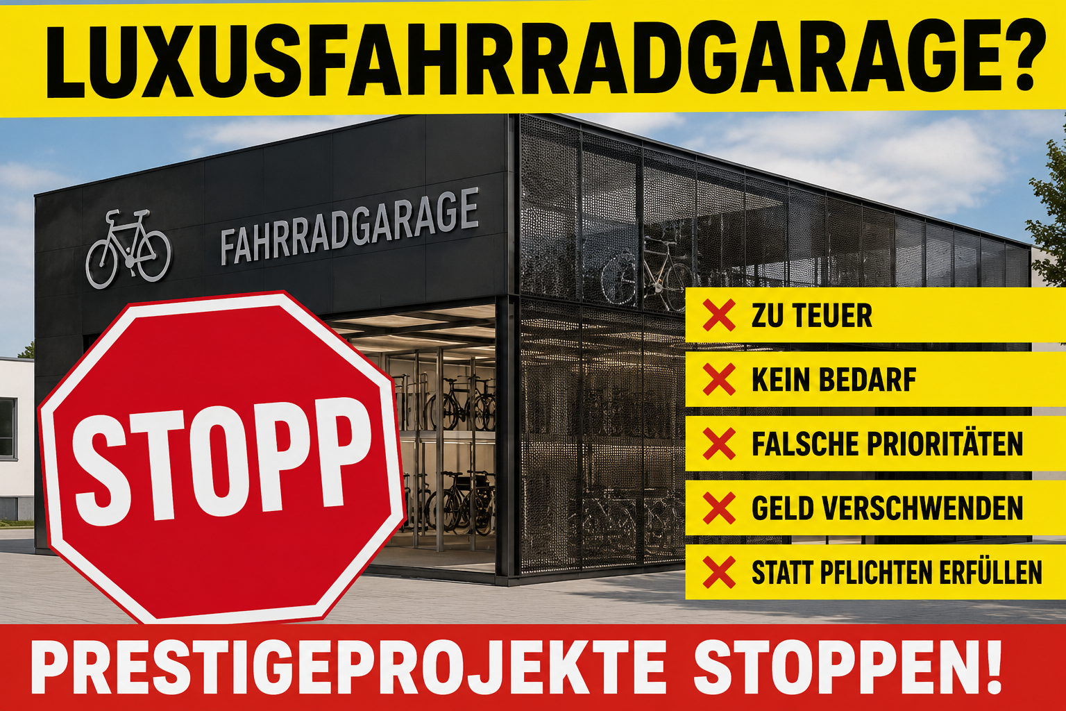 Prestigeprojekte Stoppen